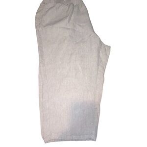 J. Jill linen pants relaxed, pull-on style in a neutral beige 4x